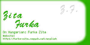 zita furka business card